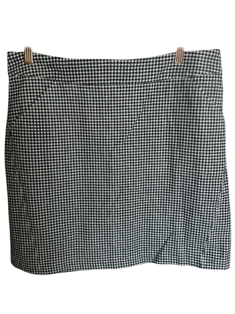 Charlie B Black White Gingham Skort Size 14 Preppy Golf Tennis Skirt Shorts